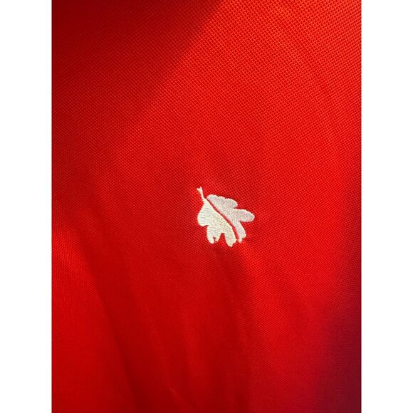 FJ Footjoy Mens Size Large Red White Black Collar Short Sleeve Golf Polo - Picture 4 of 4